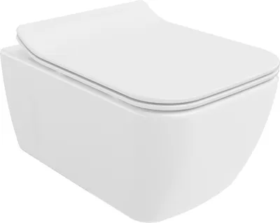Produktbild von Mexen Margo WC-Schüssel Randlos mit slim Sitz und Absenk-Automatik, duroplast, Weiß - 30420800