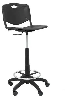 Image de Tabouret noir en PVC Robledo