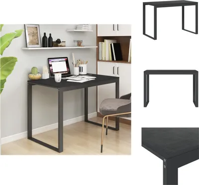Immagine prodotto di vidaXL Scrivania nera 110x60x73 cm in legno - Scrivanie