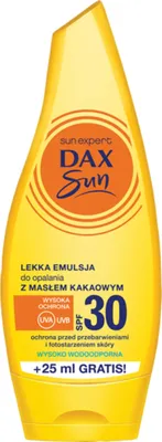 Produktbild von Dax Sun Protective Emulsion mit Kakaobutter und Arganöl SPF30