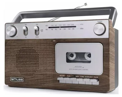 Produktbild von Brauner analoger radio-kassettenspieler Muse M152WS