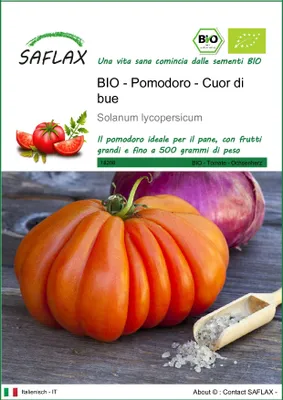 Immagine prodotto di SAFLAX  -- Pomodoro - Cuor di bue - 10 semi - Solanum
