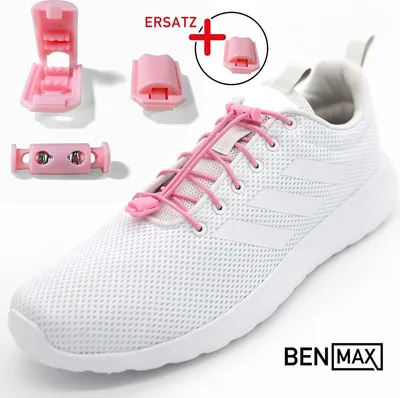 Produktbild von BENMAX SPORTS Hochleistungs-Schnürsenkel ohne Binden Gummi Schuhbänder mit Schnellverschluss Rosa