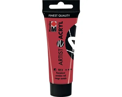 Immagine prodotto di Marabu vernice acrilica Artist acrilico rosso carminio 911 22 ml