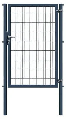 Produktbild von 120 x 180 cm Doppelstabmatten Industrietor 6/5/6 Anthrazit