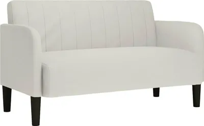 Produktbild von vidaXL Zweisitzer-Sofa Creme 109 cm Samt