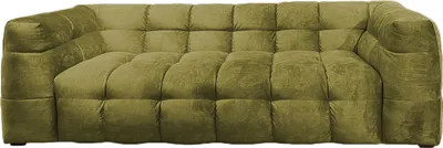 Produktbild von KAWOLA Sofa ROSARIO 2-Sitzer Velvet moosgrün