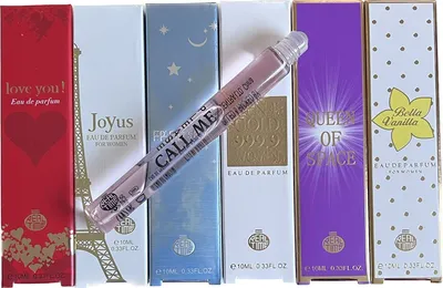 Produktbild von (216,50€ / l) ROLL-ON Trend Düfte: Set X 6 (sechs) Parfüm für Damen je 10 ML jedes einzeln in Box