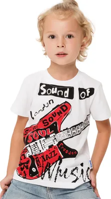 Produktbild von Jungen-T-Shirt Music  - Weiß - 122