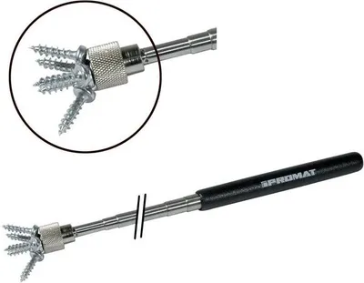 Image de Cric magnétique télescopique L.635mm Ø tête magnétique 12mm env.3,5kg PROMAT