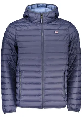 Produktbild von Herrenjacke Blau mit Kapuze und Taschen - Stilvoll & Funktional