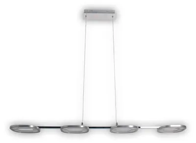Obrázok produktu pre Závesné svetlo LED, strieborná farba, H 150 cm