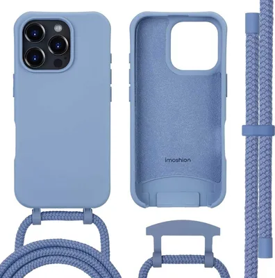 Immagine prodotto di Cover posteriore imoshion Color con catena rimovibile per cellulare e MagSafe iPhone 16 Pro Max - Ash Blue
