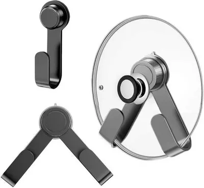 Produktbild von Multifunktionale Küchenhalterung mit Schraubzange, verstellbarer Wandhalterung, Schneidebrett-Halter, multifunktionaler Haken (grau)