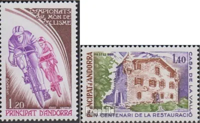 Produktbild von Briefmarken Andorra - Französische Post 1980 Mi 309,310 (kompl.Ausg.) postfrisch Radmeisterschaft