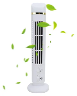 Produktbild von Turmfan, multifunktional, mit LED-Licht, Tischventilator, einstellbare Geschwindigkeit, Turm-Standventilator für Büro, Studentenwohnheim, Zuhause, weiß