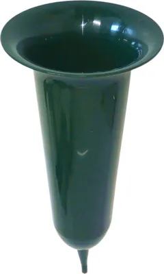 Image de BURI Vase funéraire vert Vase de cimetière Vase funéraire Décoration funéraire Vase de cimetière