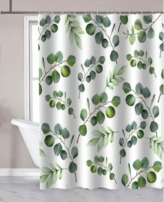 Obrázek produktu pro Sprchový závěs 180x180cm, polyester, eukalyptus