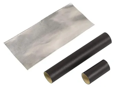 Produktbild von Chemelex Endabschlussgarnitur, E-20, 1244-022489, für Heizband, schwarz/silber, 1 Stk.