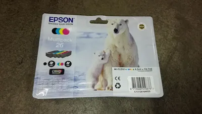 Produktbild von Epson Polar bear Multipack 4-colours 26 Claria Premium Ink, Standardertrag, Schwarz, Cyan, Magenta, Gelb, 6,2 ml, 4,5 ml, 1 Stück(e), Multipack