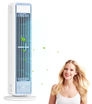 Imagen del producto de Mini ventilador de refrigeración, diseño sin aspas, 3 velocidades, portátil, ideal para oficina y hogar