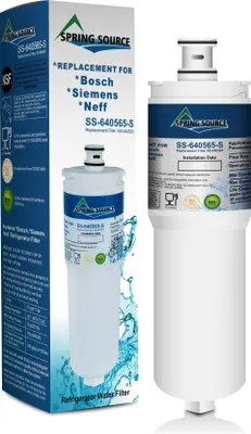 Obrázek produktu pro Náhradní vodní filtr pro chladničky Bosch, Siemens a Neff kompatibilní s modely AT2002, AP3961137, WSQ-1, SAFELOCK, CS-52, SGF-BO52, WF297, 5586605, WHCFR-PLUS, 640565, 5553629, WHKFR-PLUS, EVOLFLTR10, WSB-1, WHFK-R-PLUS