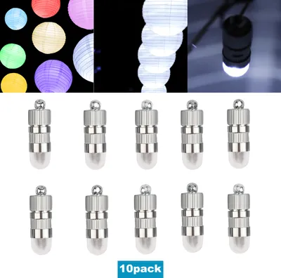 Produktbild von 10 stück Mini LED-Ballons Lichter(Warmweiß) Wasserdicht Beleuchtung für Papierlaterne Lampions Party Lampen Dekor Feier Beleuchtung