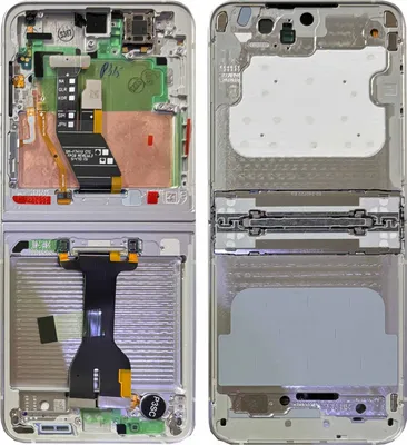 Produktbild von Samsung Display LCD Mittelrahmen für Galaxy Z Flip6 GH82-35016F Ersatzteil Weiß