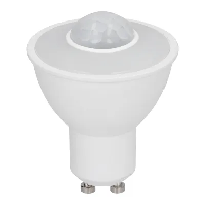 Zdjęcie produktu dla GU10 Żarówka z czujnikiem podczerwieni 5W 500LM Żarówka LED do korytarza sufitowego AC100-240V Białe światło