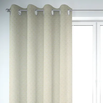 Produktbild von SCHÖNER LEBEN. Vorhang Art Deco Metallic Rauten mint gold 245cm Aufhängung Ösen