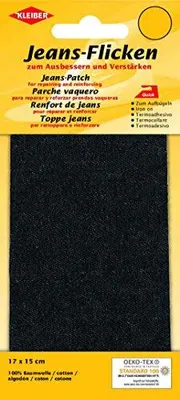 Produktbild von KLEIBER Jeans-Bügelflicken 170 x 150 mm schwarz