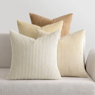 Productafbeelding van Omgoods - Set van 4 Corduroy Kussenhoezen 50 x 50 cm