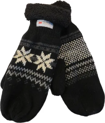 Produktbild von Gestrickter Fäustling  mit Norweger Muster Thinsulate für Herren
