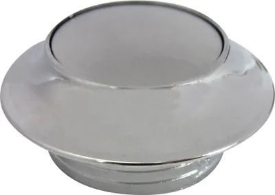Image de Rosace + Bouton Argent épaisseur De Porte 16 Mm