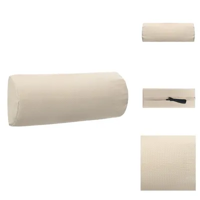 Obrázok produktu pre vidaXL Opierka hlavy pre ležadlo krémovo biela 40 x 7,5 x 15 cm Textilén - Sedací vankúš