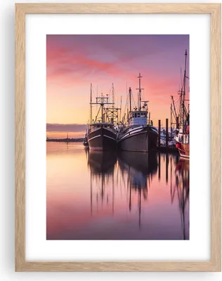 Produktbild von Gerahmtes Poster - Rahmen in heller Eiche - Marina Westen Die Sonne - 30x40 cm - Wand Bild - Wanddeko - Wandbilder - Kunstposter - Wandposter - Bilderrahmen - Bilder - Kunstdruck - P2NPA30x40-4645