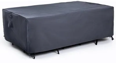 Produktbild von Famanu Abdeckhaube für Gartentisch - wasser- und schneeabweisend, UV-beständig - grau - 170 x 112 x 70 cm