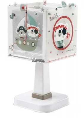 Obrázok produktu pre Stolná lampa Piráti 29 cm biela