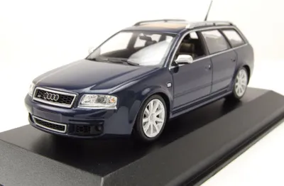 Produktbild von Maxichamps 940011710 Audi RS6 Avant Kombi 2002 blau metallic 1:43
