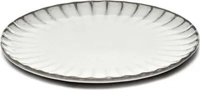 Produktbild von Teller flach Inku Weiß S - 18cm Sergio Herman Oberfläche Serax 4St.