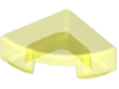 Produktbild von Lego® 1x1 Fliesen Rundecke 25269 - 10 Stück Trans - Neongrün