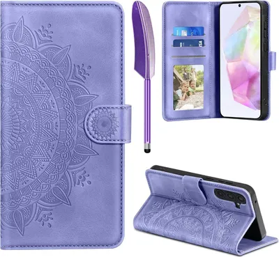 Produktbild von Samsung Galaxy A35 Flip Wallet Lederhülle mit Standfunktion und Magnetverschluss