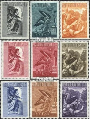 Produktbild von Briefmarken Vatikanstadt 1956 Mi 241-249 (kompl.Ausg.) postfrisch Flugpost