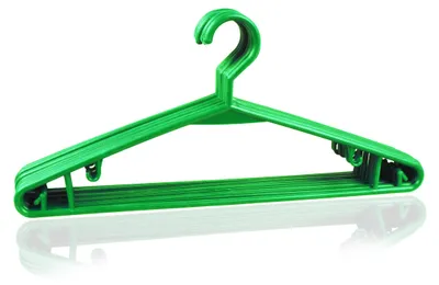 Produktbild von MONTIP Kleiderbügel Universal Grün 100 Stück