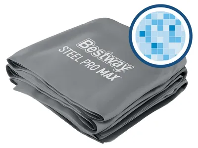 Produktbild von Bestway® Ersatzteil Poolfolie (dunkelgrau) für Steel Pro MAX™ Pool 488 x 244 x 122 cm, eckig