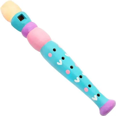 Immagine prodotto di keepdrum KFL1BL flauto di legno per bambini blu