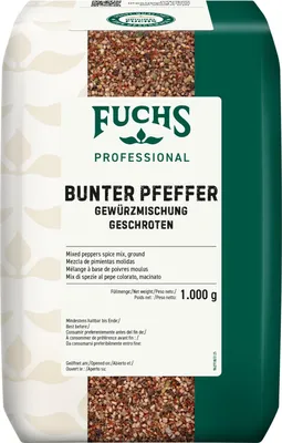 Immagine prodotto di Fuchs 380785007 Fuchs bunter Pfeffer geschroten Gewürz, 1,0 kg