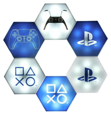 Produktbild von PlayStation Hexagon LED Lichter - Offiziell lizenziert, anpassbare Spielzimmer-D
