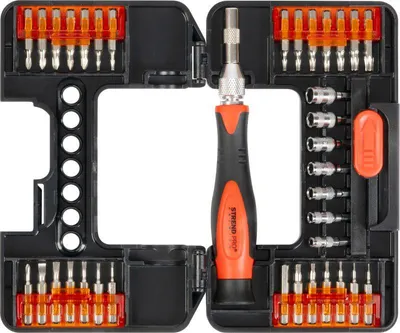 Image de Jeu de tournevis Strend Pro Premium, 37 pieces, Torx + plats + Phillips