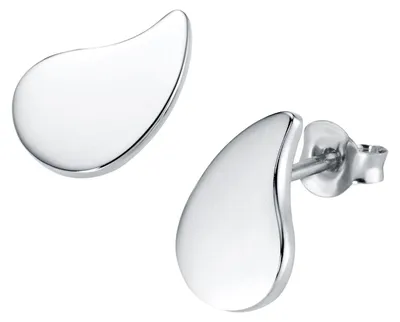 Produktbild von Ohrstecker Giorgio Martello Milano Tropfenform, Silber 925 Silber 1,5 cm